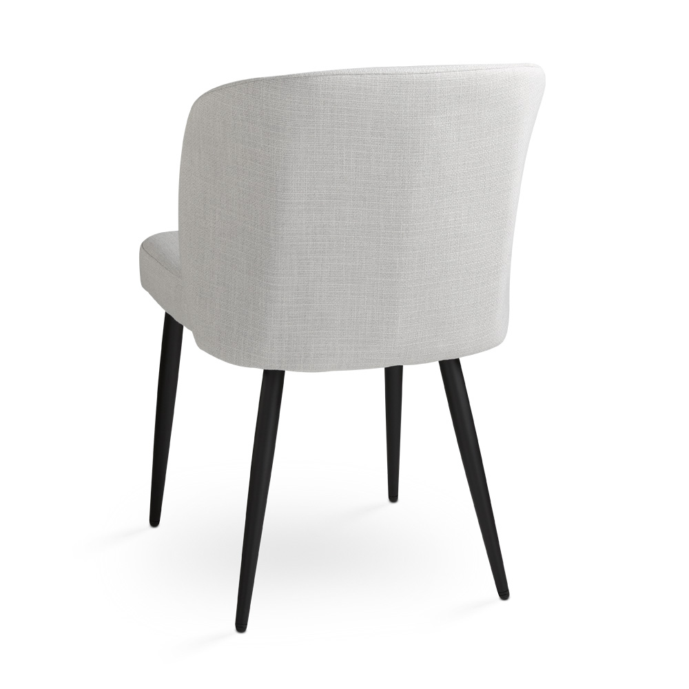 Fortina Dining Chair: Light Grey Linen